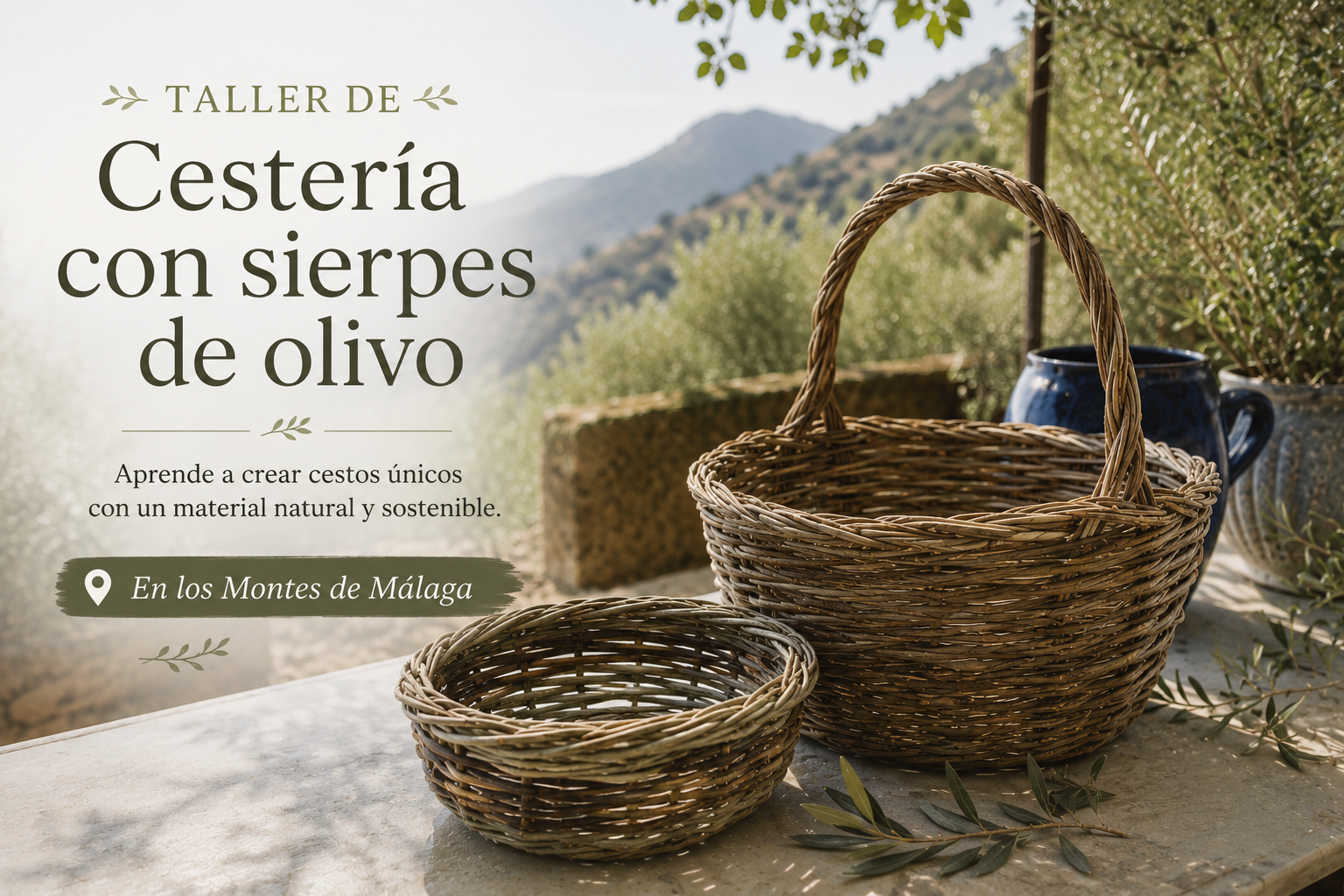 Taller de cestas de olivo